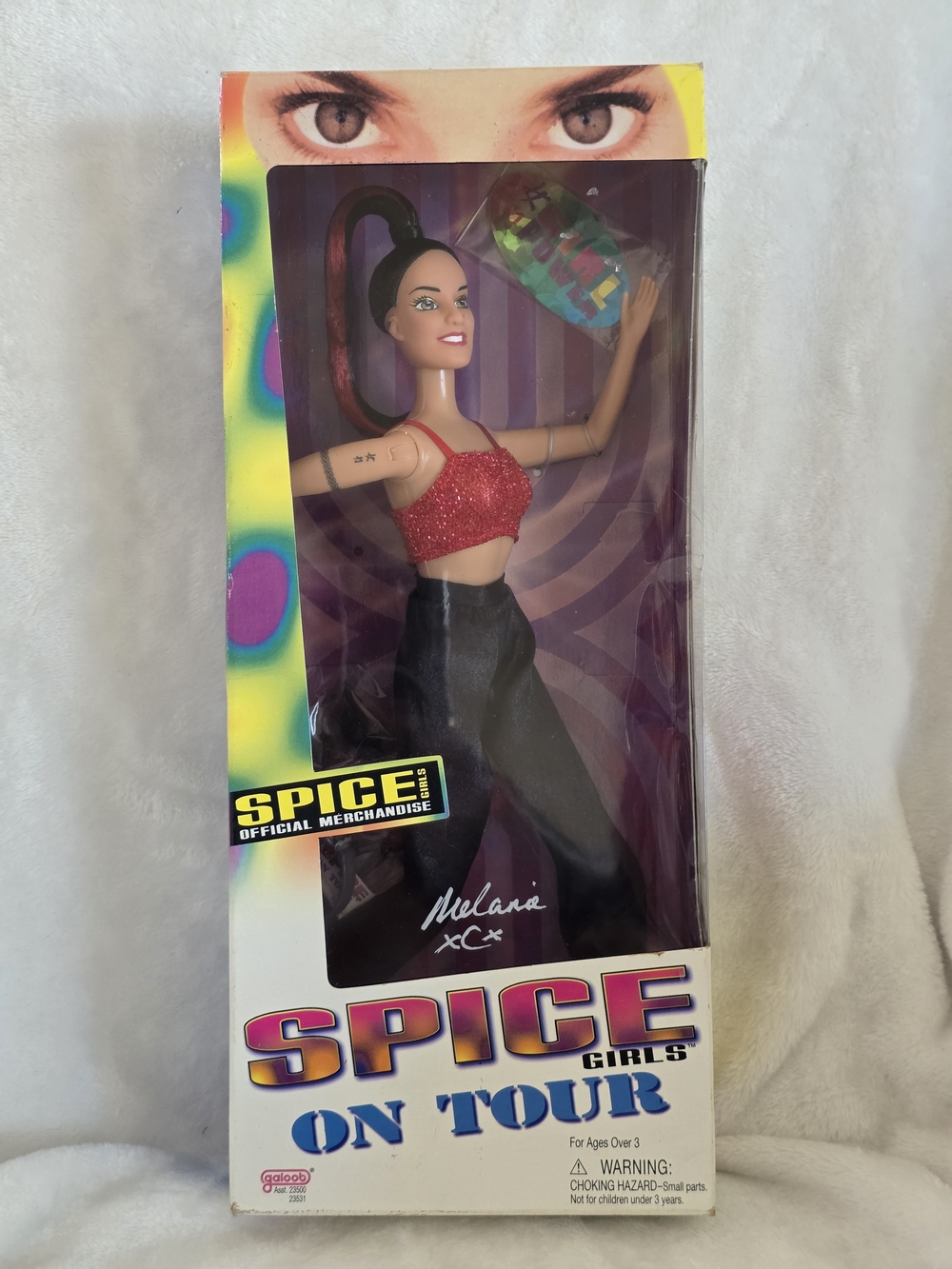 1998 Galoob Spice Girls On Tour Melanie C (Sporty Spice) Fashion Doll New in Box